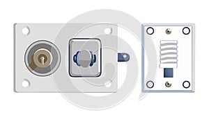Smart Home Security System Control Panel Device vector design Generative AI