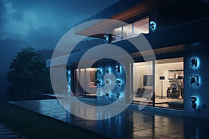 Smart home security systems with cameras and senso