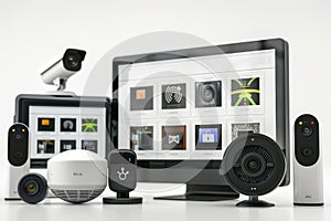 Smart home studio setup integrates secure digital connections to verify and safeguard multi-factor media team validation.