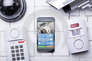 Smart Home System On Mobilephone With Security Equipment