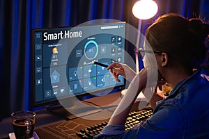 Smart home technology, centric remote control system digital dashboard brisk