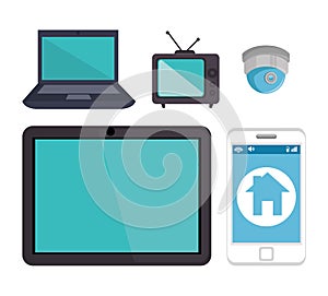 Smart home technology icon