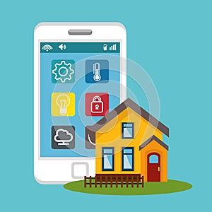 Smart home technology icon
