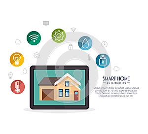 Smart home technology icon