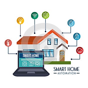 Smart home technology icon