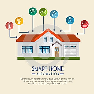 Smart home technology icon