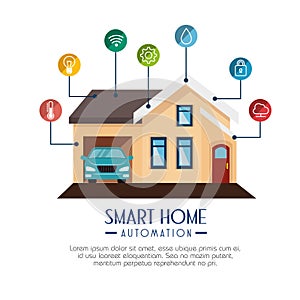 Smart home technology icon