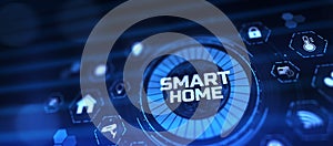 Smart home wireless control system. IOT Internet of things concept