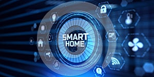 Smart home wireless control system. IOT Internet of things concept