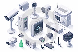 Smart homes enhance surveillance and safety with advanced security cameras, user-friendly remote administration, and Wi-Fi expansi photo