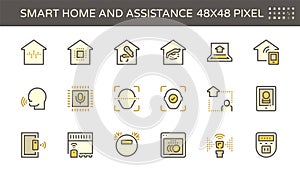 Smart homes and voice control icon