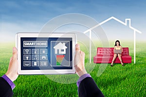 Smart house controller applications on tablet