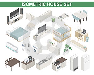 smart house equipment component isometric vector