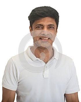Smart Indian man in white
