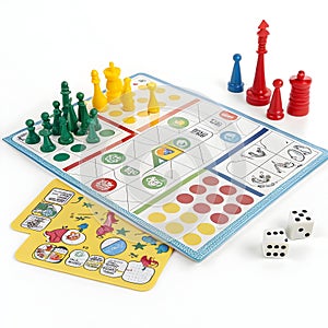 Smart kids game isolated on white background photo