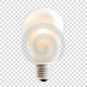 smart light bulb transparent background realistic element