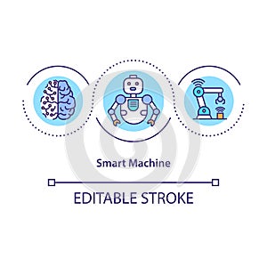 Smart machine concept icon