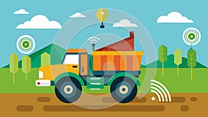 A smart manure spreader that uses GPS and mapping technology to precisely distribute manure onto fields reducing