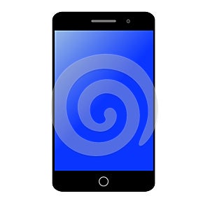 Smart Mobile Phone High quality Vector Clip Art With Blue Screen.