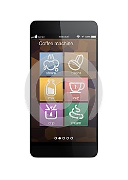 Smart phone apps for coffee machine