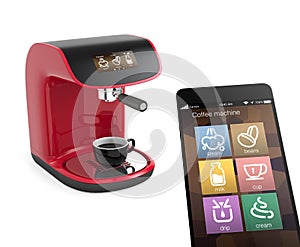 Smart phone apps for coffee machine. Original design