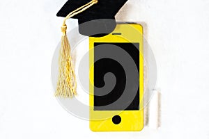 Smart phone as chalk blackboard