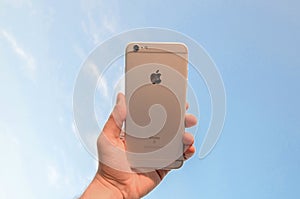 Smart Phone with Blue Sky