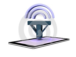 Smart phone cellphone network signal icon