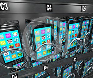 Smart Phone Cellphone Vending Machine Buying Telephone