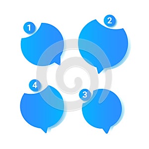 Smart Phone chatting sms template bubbles