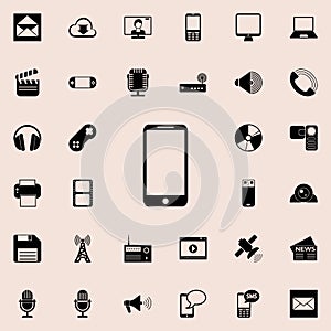 smart phone icon. Detailed set of minimalistic icons. Premium graphic design. One of the collection icons for websites, web design