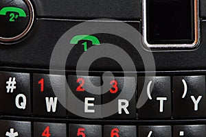 Smart Phone Keypad Qwerty Close Up