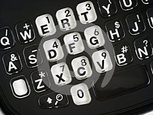 Smart Phone keypad Qwerty close up photo