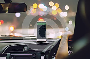 Smart phone on magnet car mount phone holder Gps