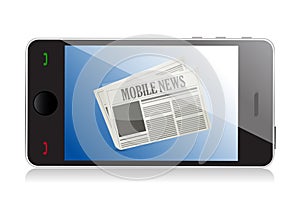 Smart phone with mobile news