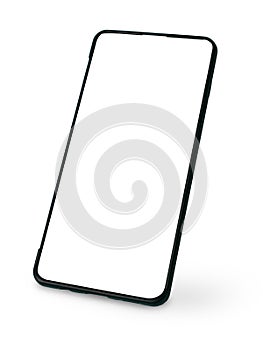 Smart phone mock up, empty blank gadget device screen template, cut out isolated