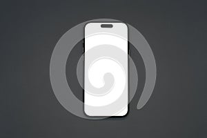 Smart phone mockup set blank screen Transparent and Clipping Path