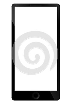 Smart Phone picture concept on white background with clipping pa