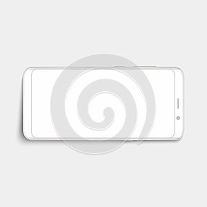 Smart phone. Realistic mobile phone smart phone with blank screen isolated on background. illustration for printing and web eleme