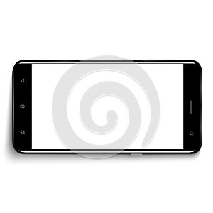 Smart phone. Realistic mobile phone smart phone with blank screen isolated on background. illustration for printing and web eleme