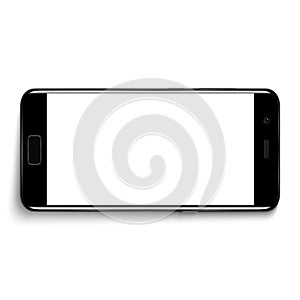 Smart phone. Realistic mobile phone smart phone with blank screen isolated on background. illustration for printing and web eleme