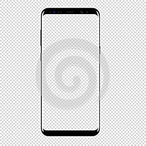 Smart phone vector drawing transparent background