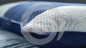 A smart pillow that adjusts its firmness and height to match the users sleeping position for maximum comfort. photo