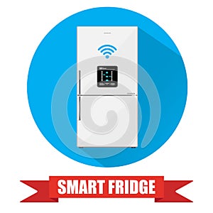 Smart refrigerator or fridge with lcd display