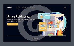 Smart Refrigerator Interface with User
