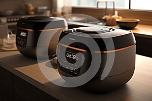 Smart rice cookers with customizable cooking progr