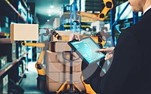 Smart robot arm systems for innovative warehouse and factory digital technology