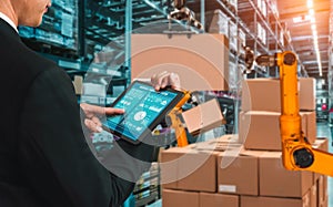 Smart robot arm systems for innovative warehouse and factory digital technology