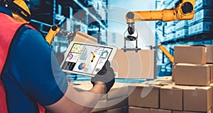 Smart robot arm systems for innovative warehouse and factory digital technology