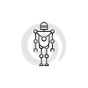 Smart robot icon. Element of future technology icon for mobile concept and web apps. Thin line Smart robot icon can